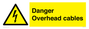 danger overhead cables
